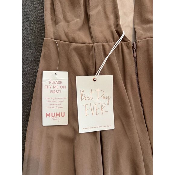 Show Me Your Mumu Jenn Maxi Dress ~ Dune Chiffon. NWT - Picture 4 of 5